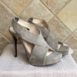 DVF Suede Platform Sandals